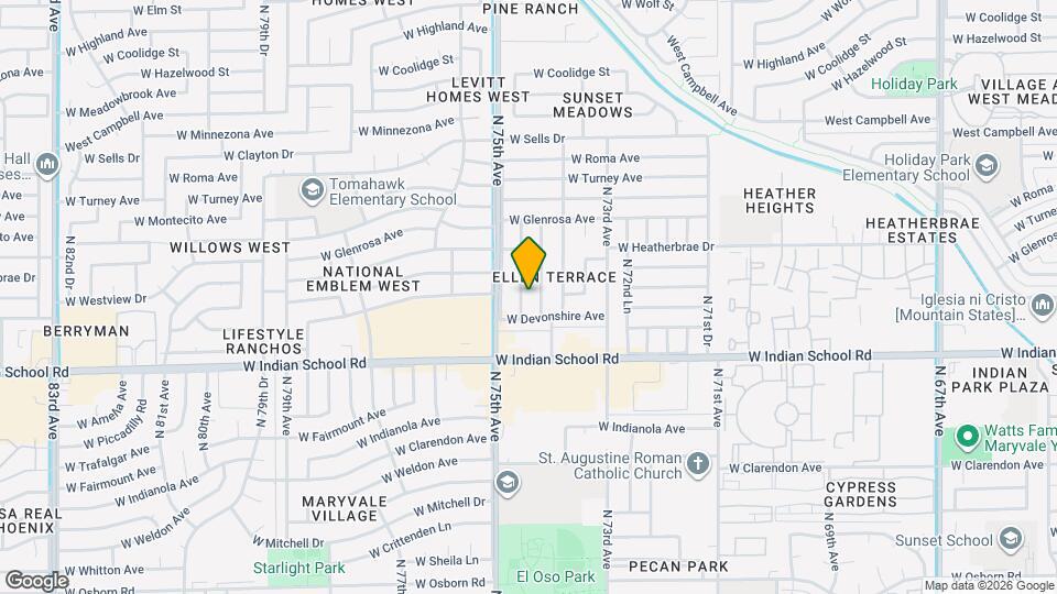 4143 N 74th Dr Map and Location Details