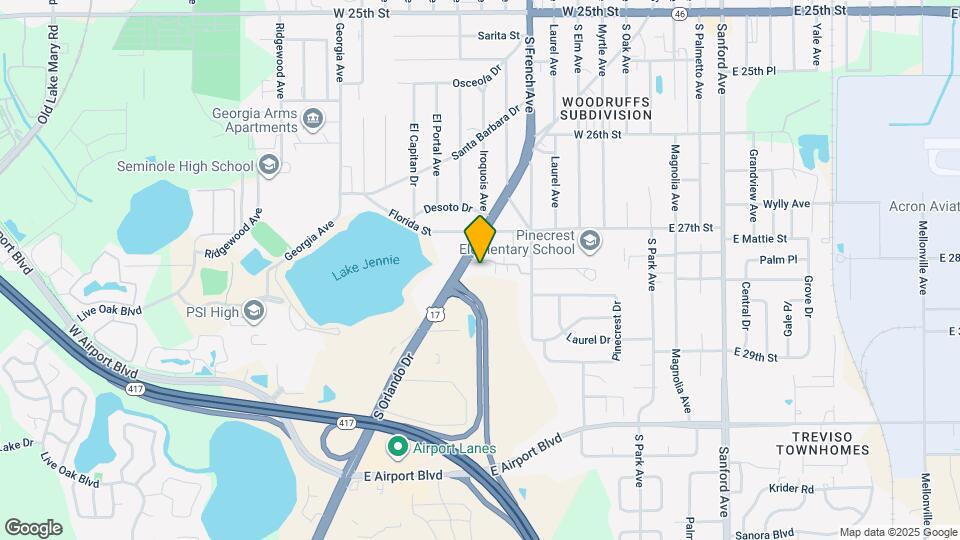 Furnished Studio-Orlando - Sanford - Airport Map and Location Details