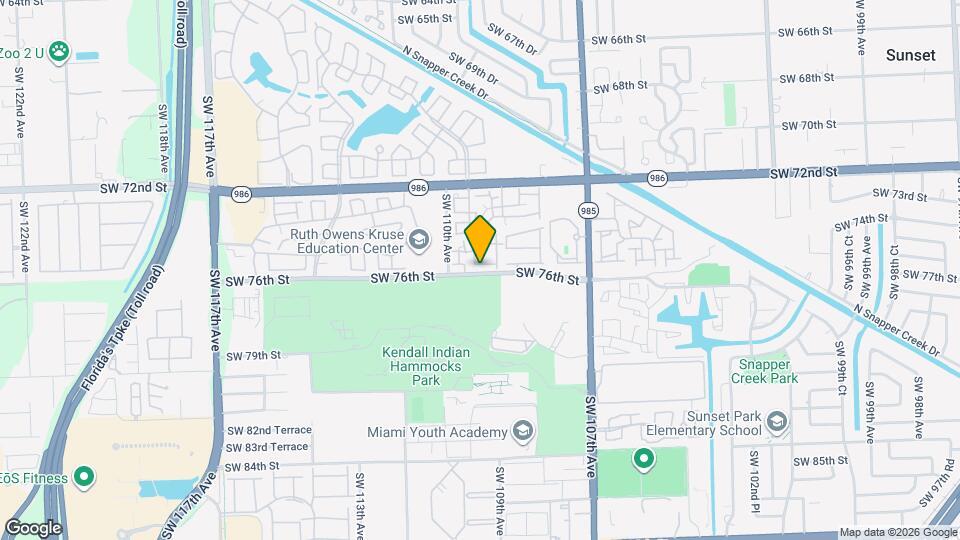 10944 SW 75th Terrace Map and Location Details