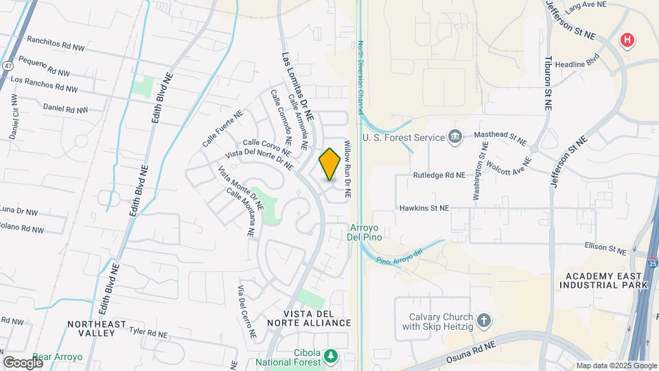 7509 Cricket Hill Dr NE Map and Location Details