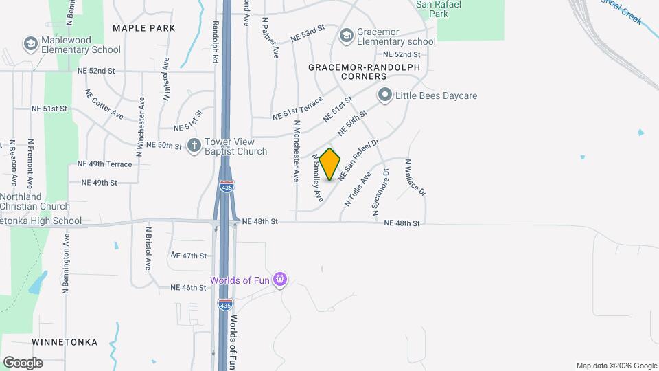 7920 NE San Rafael Dr Map and Location Details