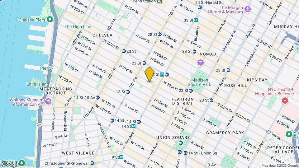 21 Chelsea Mapa y Detalles de la Ubicación