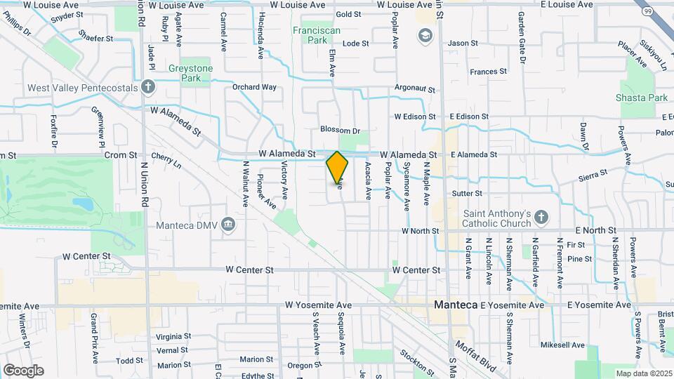 417 Elm Ave Map and Location Details