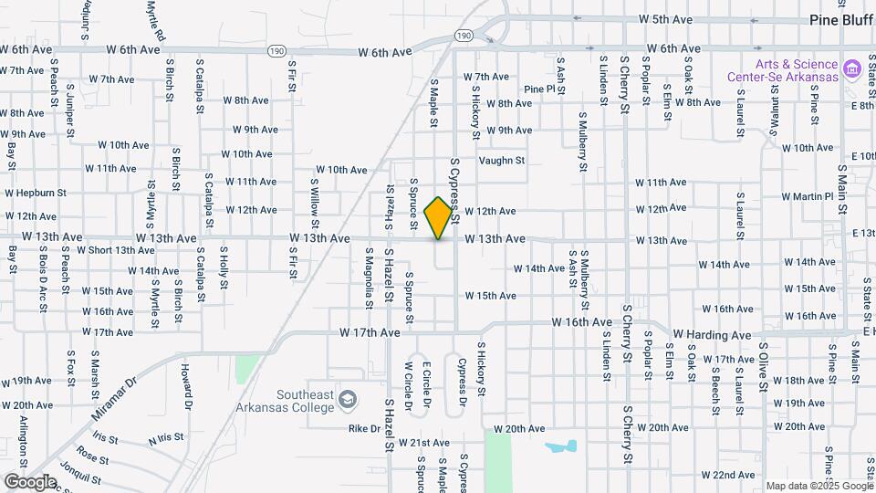 1301 S Maple St Map and Location Details