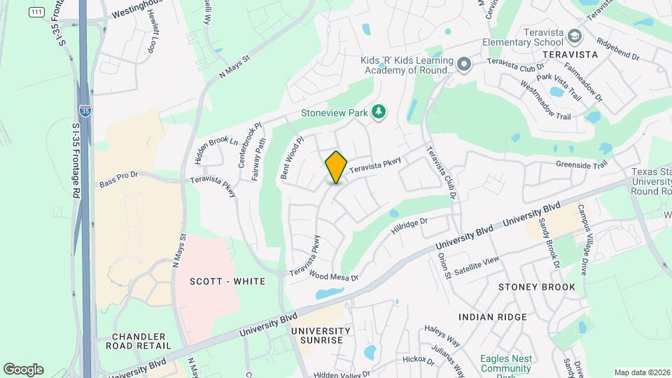 914 Mesquite Hollow Pl Map and Location Details