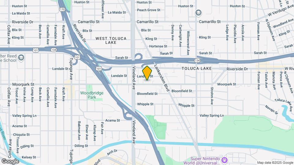 10907 Moorpark St, Unit 10907 Map and Location Details