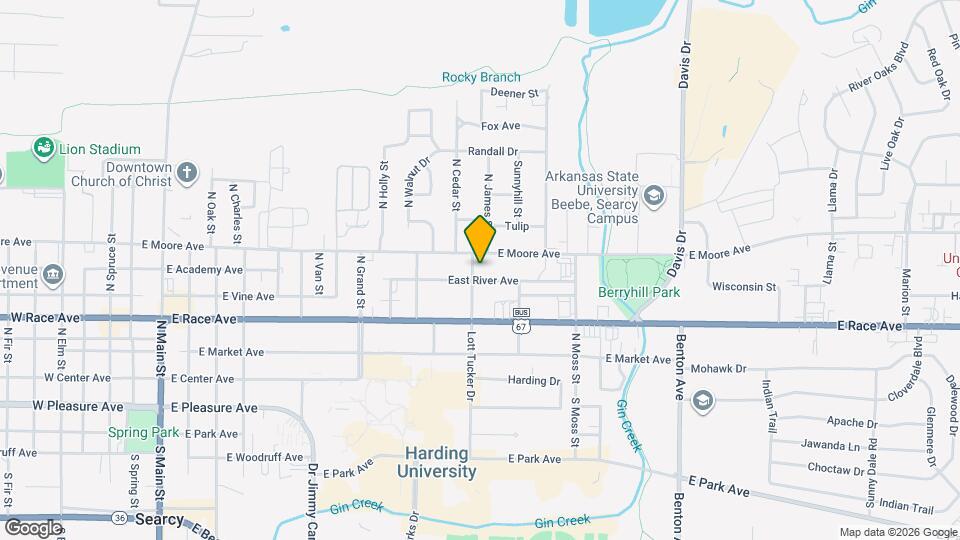 602 N Cross St Map and Location Details