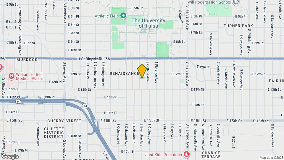 1219 S Evanston Ave Map and Location Details