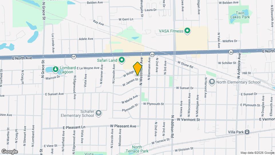 612 W James St Map and Location Details