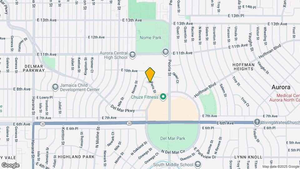 945 N Paris St Map and Location Details