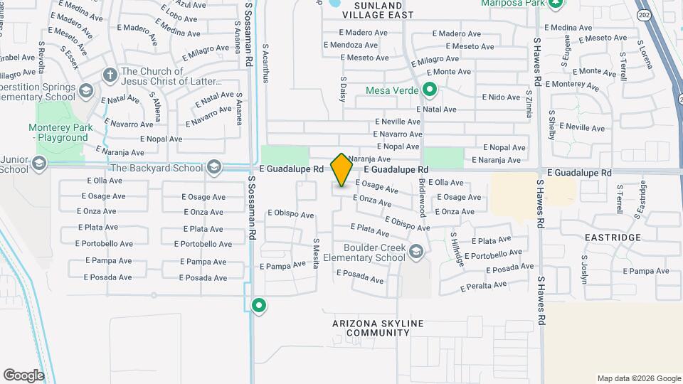7830 E Onza Ave Map and Location Details