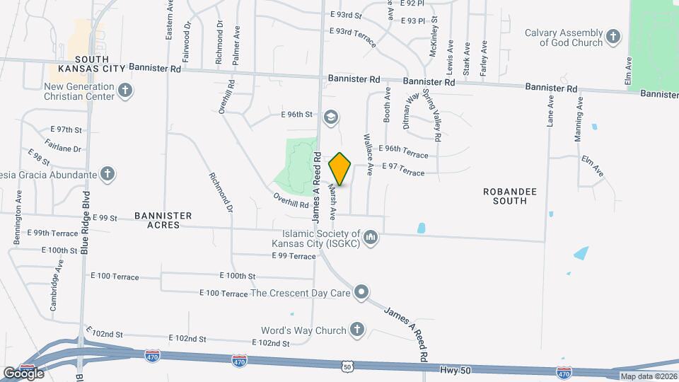 9727 Marsh Ave Map and Location Details