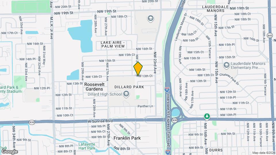 2352 NW 13th Ct Map and Location Details