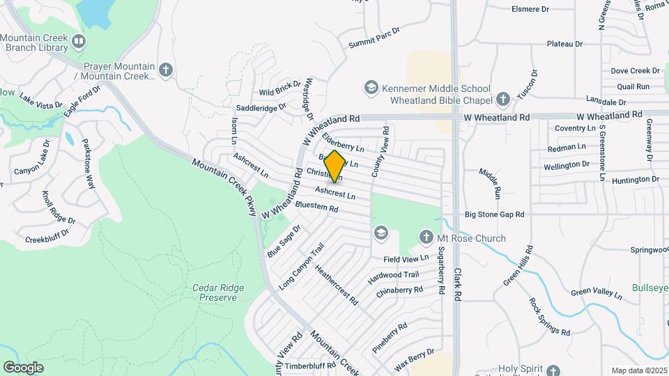 7323 Ashcrest Ln Mapa y Detalles de la Ubicación