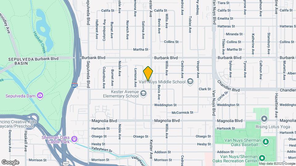 5421 Kester Ave Map and Location Details