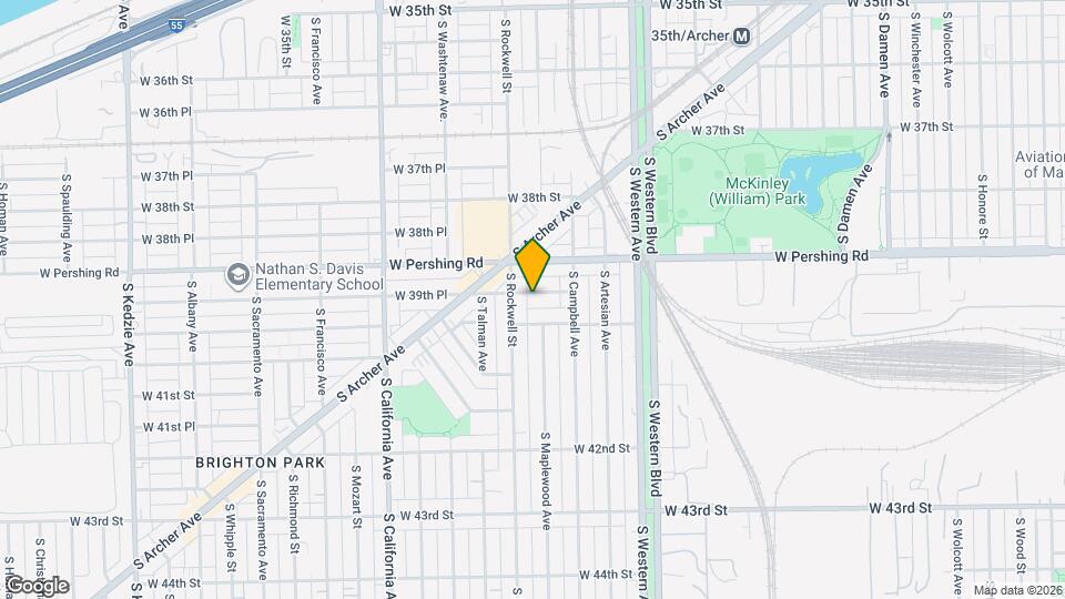 2543 W 39th Pl Map and Location Details