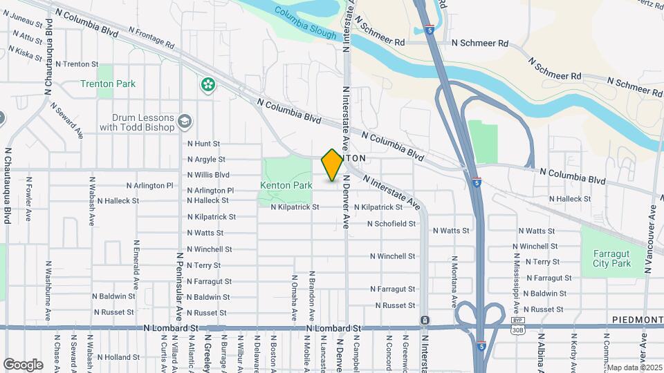 2033 N McClellan St, Unit 2033 Map and Location Details