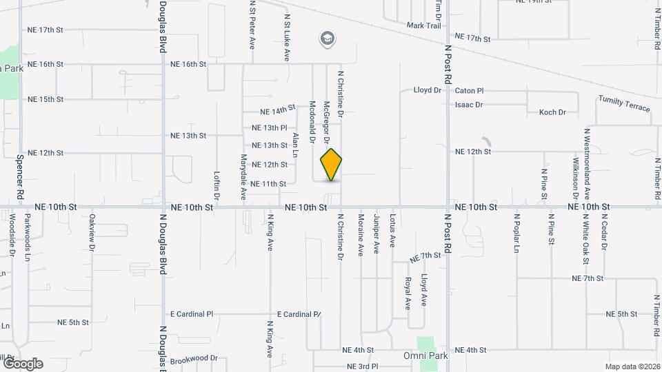 9528 McIntosh Ave Map and Location Details