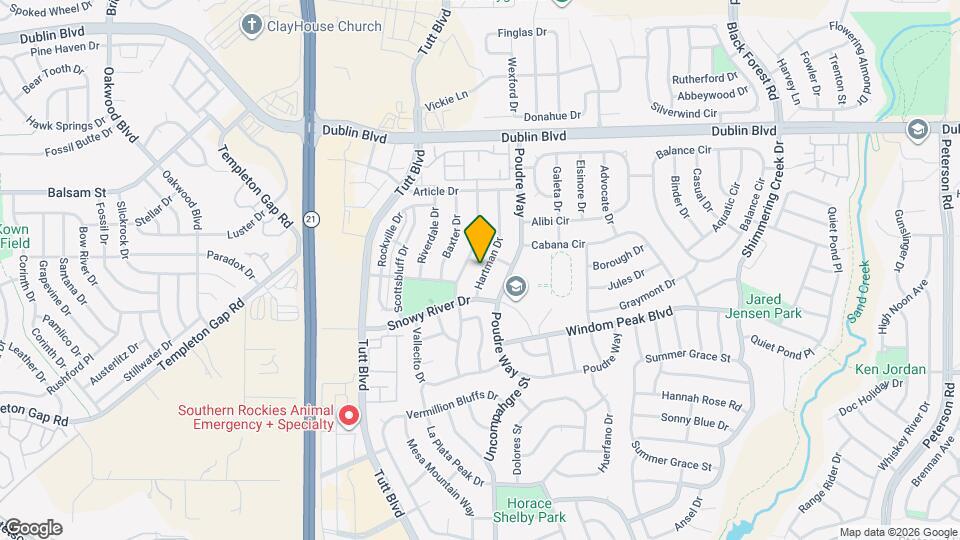 6232 Hartman Dr Map and Location Details