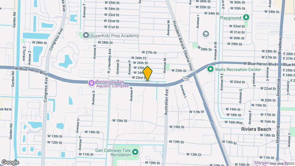 1160 W Blue Heron Blvd Mapa y Detalles de la Ubicación