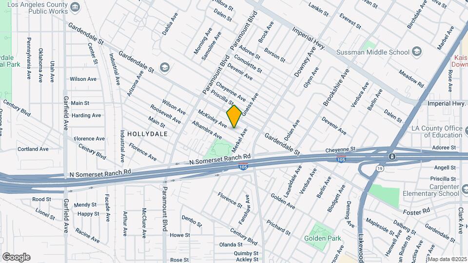 8158 McKinley Ave Map and Location Details