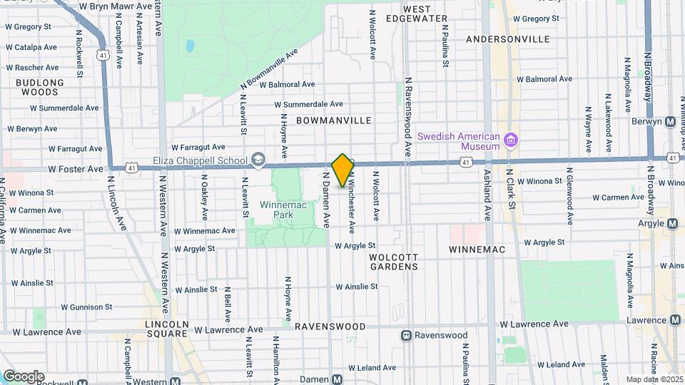 1954 W Winona St, Unit 1940-1952-3 Map and Location Details