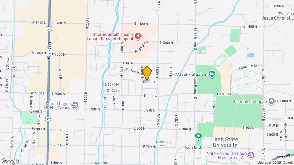 528 N 1100 N Map and Location Details