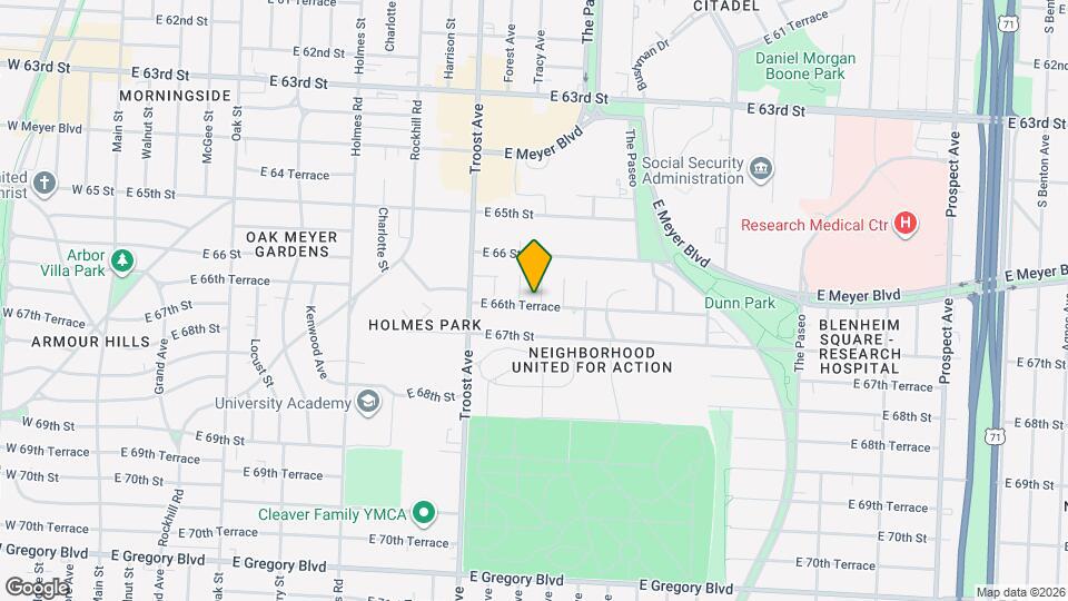 6636 Tracy Ave Map and Location Details