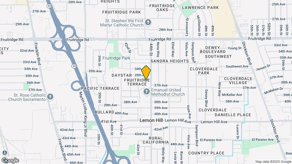 5817 43rd St Map and Location Details