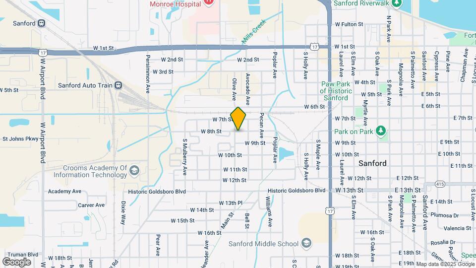 1219 W 8th St Map and Location Details