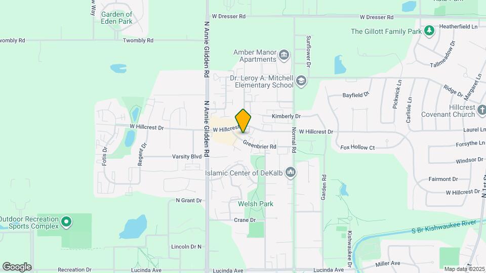 929 Greenbrier Rd Map and Location Details