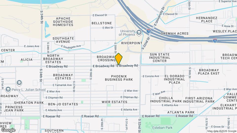 2511 E Broadway Rd Map and Location Details