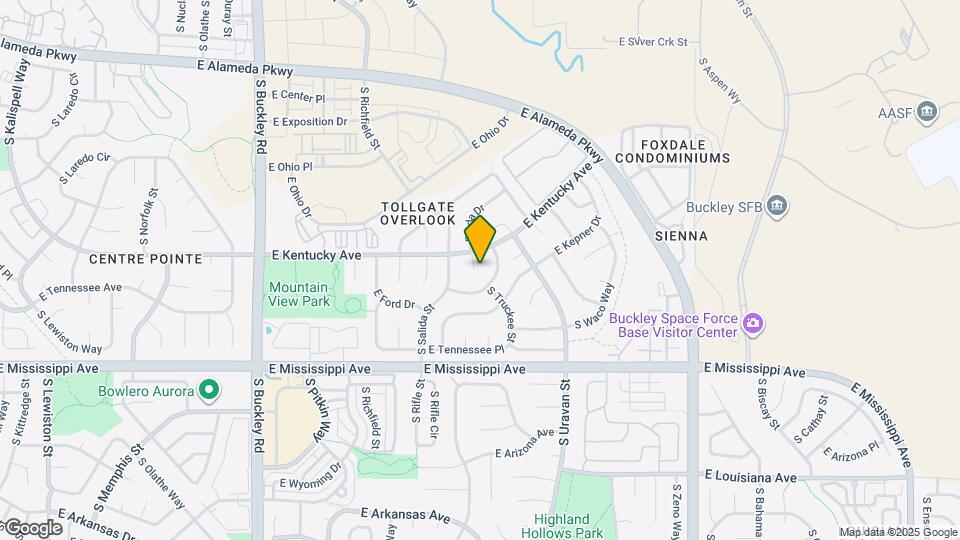 922 S Telluride St Map and Location Details