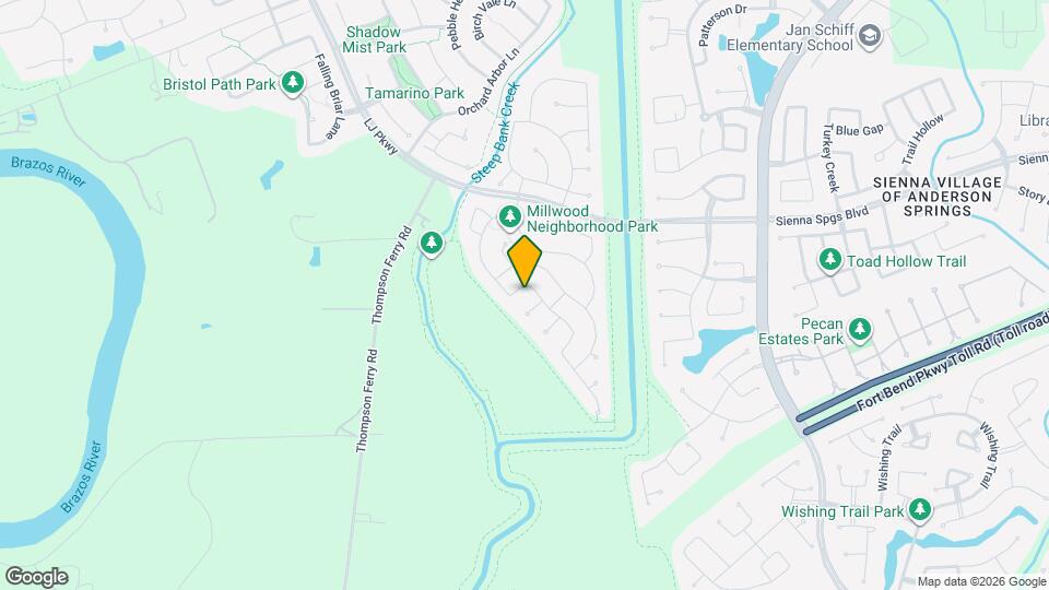 6614 Rising Hills Ln Map and Location Details