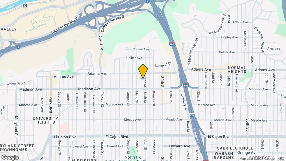 4648 Utah St Map and Location Details