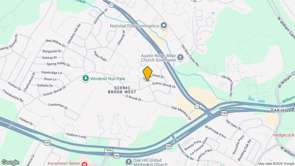 7010 Scenic Brook Dr Map and Location Details