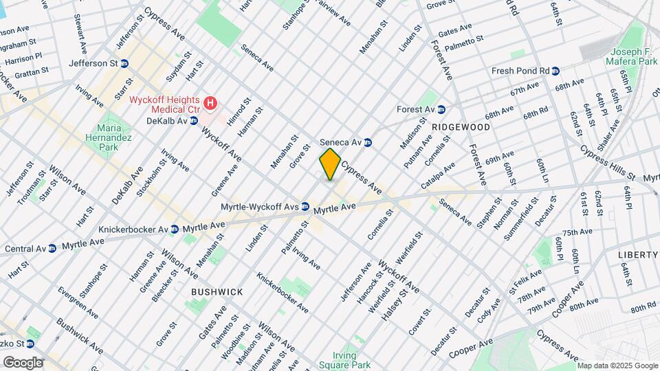 335 St. Nicholas Ave Mapa y Detalles de la Ubicación