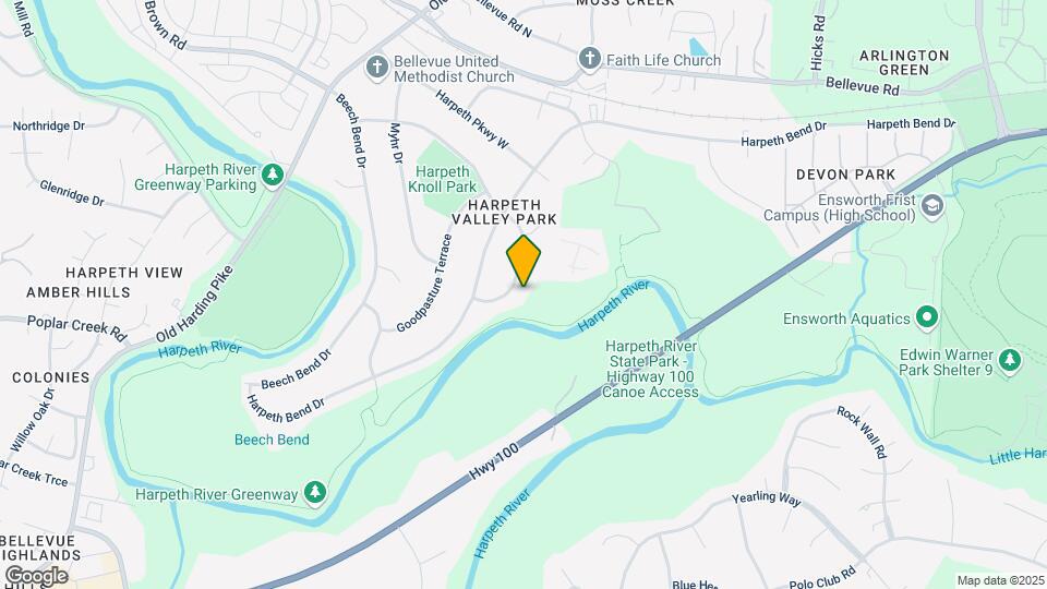 624 Harpeth Knoll Rd Map and Location Details