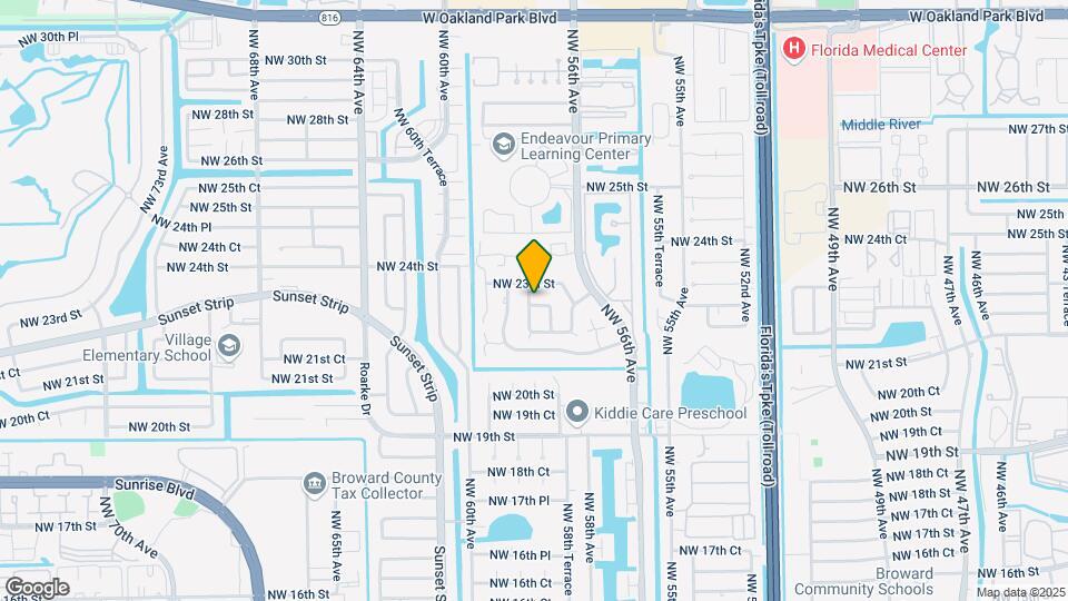 5841 NW 22nd Ct Map and Location Details