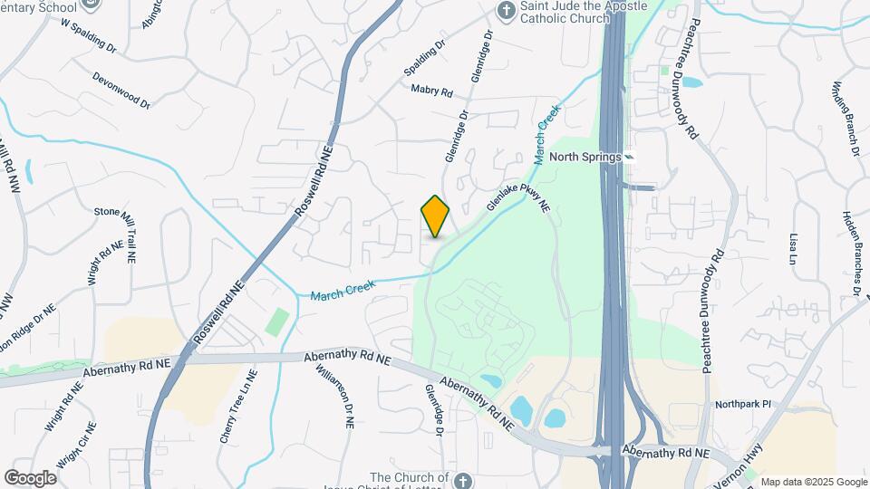 6810 Glenridge Dr Map and Location Details