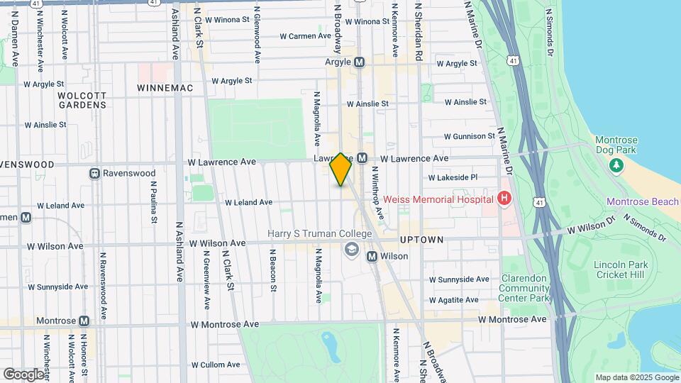 4708 N Racine Ave-Unit -Unit THREE Map and Location Details