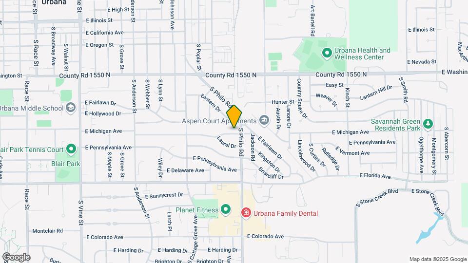 1406 E Michigan Ave-Unit -1406 1/2 Map and Location Details