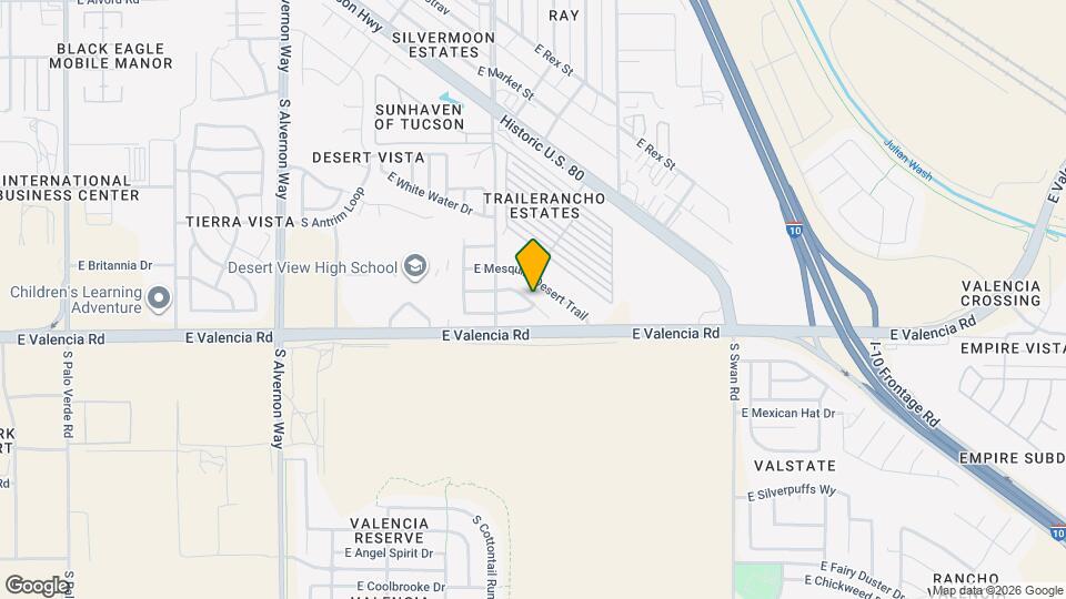 4345 E Ocotillo Desert Trail Map and Location Details