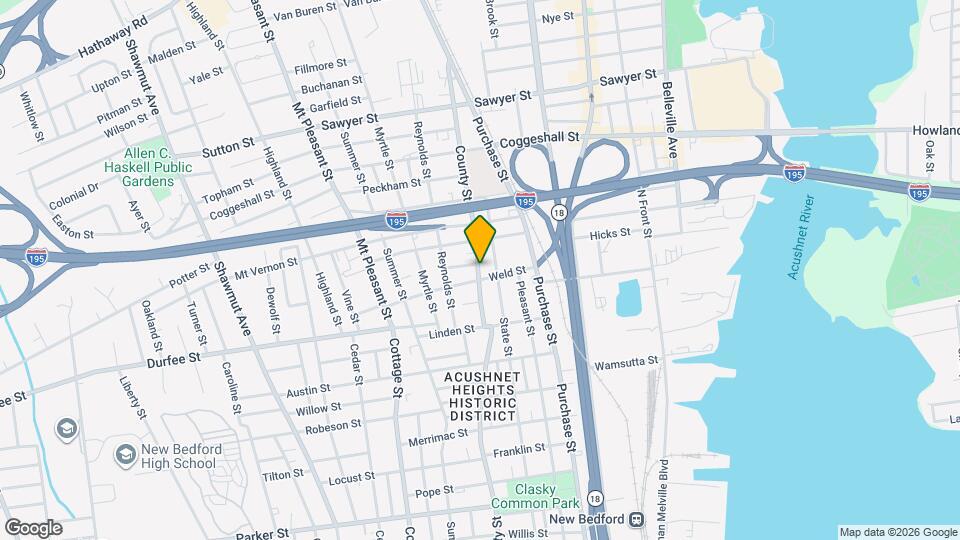 912 County St Mapa y Detalles de la Ubicación