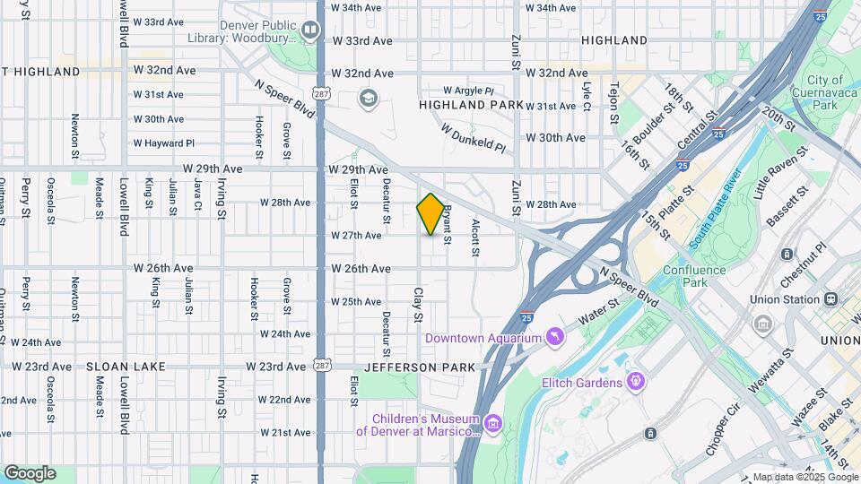 2630 W 27th Ave Map and Location Details