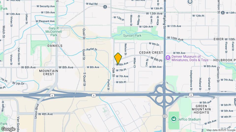 10750 W 8th Ave Map and Location Details