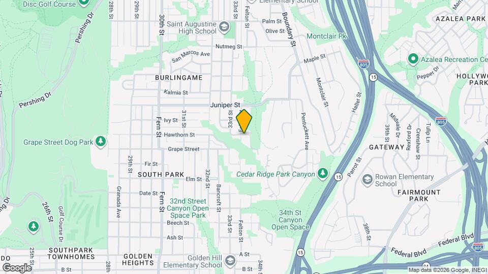 2043 Felton St Map and Location Details