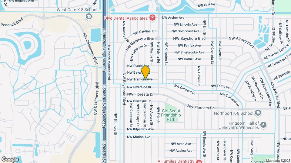 684 NW Tremont Ave Map and Location Details