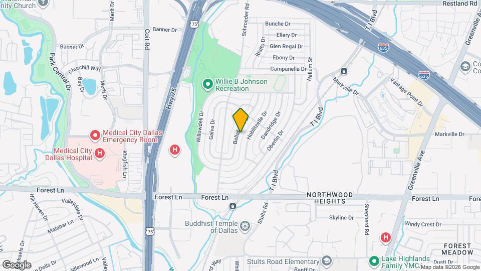12112 Bellafonte Dr Map and Location Details