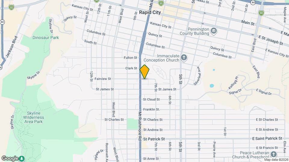 727 Fairview St Map and Location Details